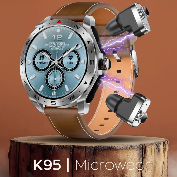 Smartwatch Microwear K95 – Brown Leder Smartwatch Microwear K95 – Brown Leder